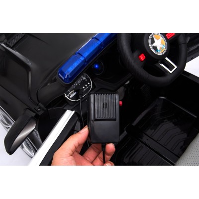AUTO POLICJA, DŹWIĘKI, MIĘKKIE KOŁA EVA, MIĘKKIE SIEDZENIE/BBH0007