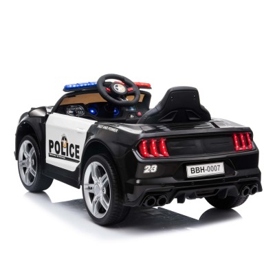 AUTO POLICJA, DŹWIĘKI, MIĘKKIE KOŁA EVA, MIĘKKIE SIEDZENIE/BBH0007