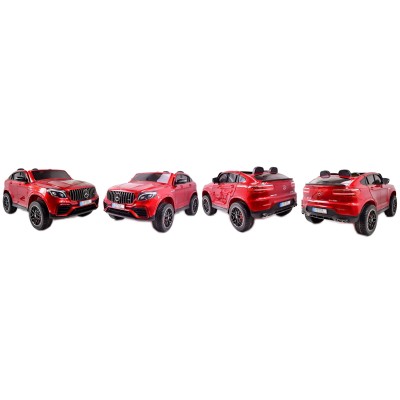 MERCEDES GLC 63S LICENCJA, 4X4, 2x12V, WALIZKA, MIĘKKIE KOŁA EVA, MIĘKKIE SIEDZENIE, LAKIER POLEROWANY, FULL OPCJA/XMX608