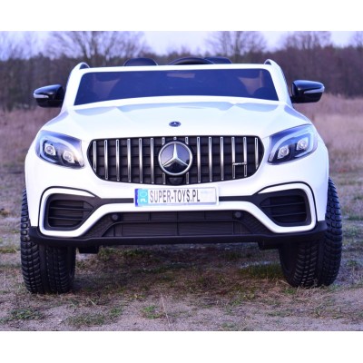 MERCEDES GLC 63S LICENCJA, 4X4, 2x12V, MIĘKKIE KOŁA EVA, MIĘKKIE SIEDZENIE, WALIZKA, FULL OPCJA/XMX608