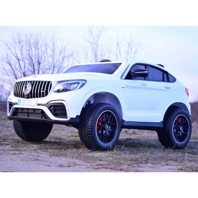 MERCEDES GLC 63S LICENCJA, 4X4, 2x12V, MIĘKKIE KOŁA EVA, MIĘKKIE SIEDZENIE, WALIZKA, FULL OPCJA/XMX608