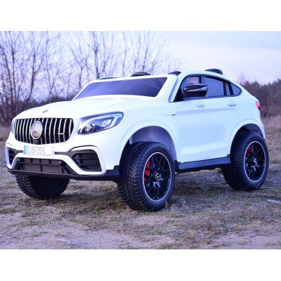 MERCEDES GLC 63S LICENCJA, 4X4, 2x12V, MIĘKKIE KOŁA EVA, MIĘKKIE SIEDZENIE, WALIZKA, FULL OPCJA/XMX608