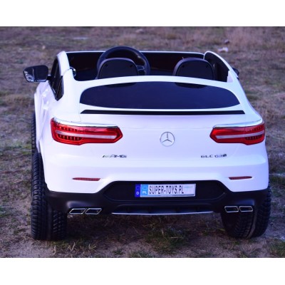 MERCEDES GLC 63S LICENCJA, 4X4, 2x12V, MIĘKKIE KOŁA EVA, MIĘKKIE SIEDZENIE, WALIZKA, FULL OPCJA/XMX608