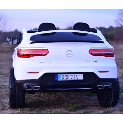 MERCEDES GLC 63S LICENCJA, 4X4, 2x12V, MIĘKKIE KOŁA EVA, MIĘKKIE SIEDZENIE, WALIZKA, FULL OPCJA/XMX608