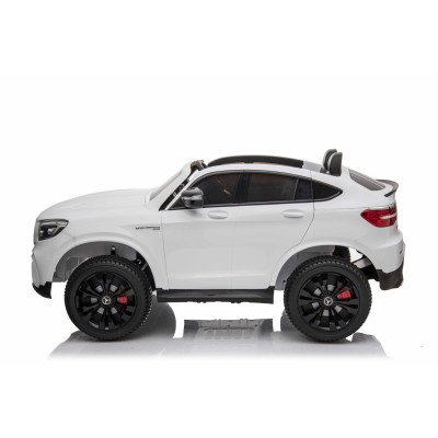 MERCEDES GLC 63S LICENCJA, 4X4, 2x12V, MIĘKKIE KOŁA EVA, MIĘKKIE SIEDZENIE, WALIZKA, FULL OPCJA/XMX608