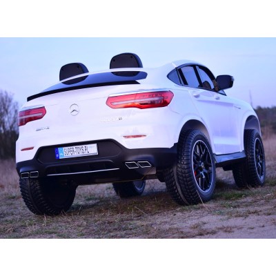 MERCEDES GLC 63S LICENCJA, 4X4, 2x12V, MIĘKKIE KOŁA EVA, MIĘKKIE SIEDZENIE, WALIZKA, FULL OPCJA/XMX608