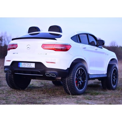 MERCEDES GLC 63S LICENCJA, 4X4, 2x12V, MIĘKKIE KOŁA EVA, MIĘKKIE SIEDZENIE, WALIZKA, FULL OPCJA/XMX608