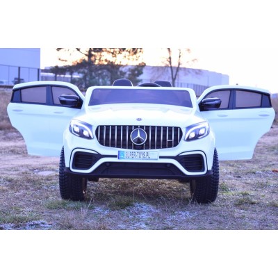 MERCEDES GLC 63S LICENCJA, 4X4, 2x12V, MIĘKKIE KOŁA EVA, MIĘKKIE SIEDZENIE, WALIZKA, FULL OPCJA/XMX608