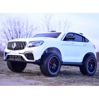MERCEDES GLC 63S LICENCJA, 4X4, 2x12V, MIĘKKIE KOŁA EVA, MIĘKKIE SIEDZENIE, WALIZKA, FULL OPCJA/XMX608