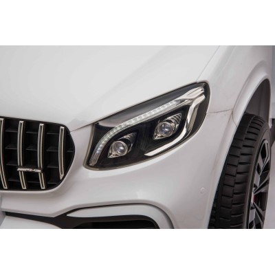 MERCEDES GLC 63S LICENCJA, 4X4, 2x12V, MIĘKKIE KOŁA EVA, MIĘKKIE SIEDZENIE, WALIZKA, FULL OPCJA/XMX608