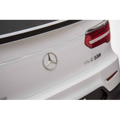 MERCEDES GLC 63S LICENCJA, 4X4, 2x12V, MIĘKKIE KOŁA EVA, MIĘKKIE SIEDZENIE, WALIZKA, FULL OPCJA/XMX608
