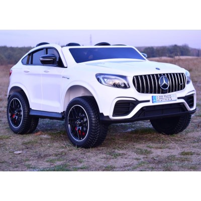 MERCEDES GLC 63S LICENCJA, 4X4, 2x12V, MIĘKKIE KOŁA EVA, MIĘKKIE SIEDZENIE, WALIZKA, FULL OPCJA/XMX608