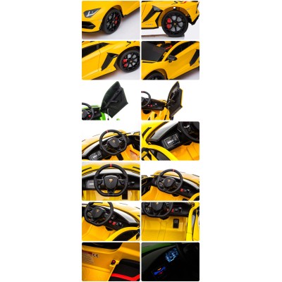 ORYGINALNE LAMBORGHINI SVJ PEŁNA OPCJA, MIĘKKIE KOŁA, MIĘKKIE SIEDZENIE/HL328