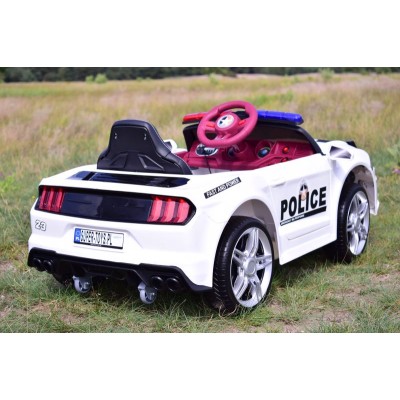 AUTO POLICJA, DŹWIĘKI, MIĘKKIE KOŁA EVA, MIĘKKIE SIEDZENIE/BBH0007