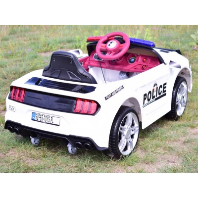 AUTO POLICJA, DŹWIĘKI, MIĘKKIE KOŁA EVA, MIĘKKIE SIEDZENIE/BBH0007