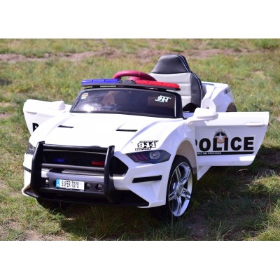AUTO POLICJA, DŹWIĘKI, MIĘKKIE KOŁA EVA, MIĘKKIE SIEDZENIE/BBH0007
