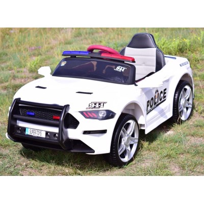 AUTO POLICJA, DŹWIĘKI, MIĘKKIE KOŁA EVA, MIĘKKIE SIEDZENIE/BBH0007