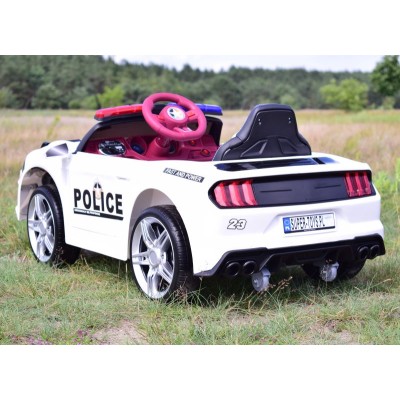 AUTO POLICJA, DŹWIĘKI, MIĘKKIE KOŁA EVA, MIĘKKIE SIEDZENIE/BBH0007