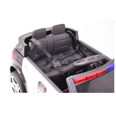 AUTO SUV POLICYJNY NA AKUMULATOR, MIĘKKIE SIEDZENIE, MĘKKIE KOŁA/JC002