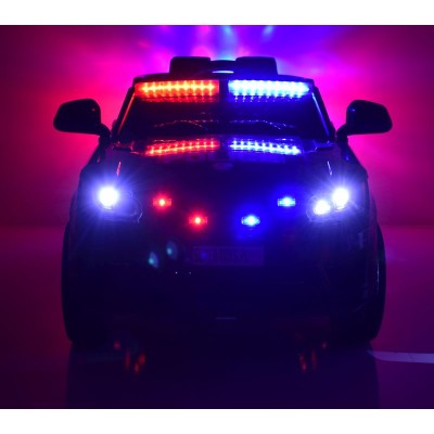 AUTO SUV POLICYJNY NA AKUMULATOR, MIĘKKIE SIEDZENIE, MĘKKIE KOŁA/JC002