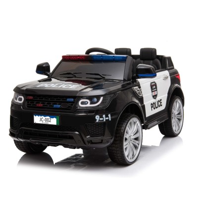 AUTO SUV POLICYJNY NA AKUMULATOR, MIĘKKIE SIEDZENIE, MĘKKIE KOŁA/JC002