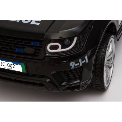 AUTO SUV POLICYJNY NA AKUMULATOR, MIĘKKIE SIEDZENIE, MĘKKIE KOŁA/JC002