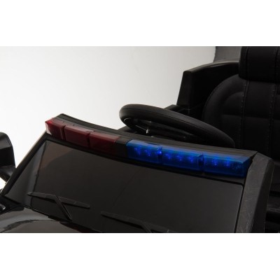 AUTO SUV POLICYJNY NA AKUMULATOR, MIĘKKIE SIEDZENIE, MĘKKIE KOŁA/JC002