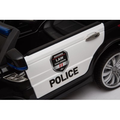 AUTO SUV POLICYJNY NA AKUMULATOR, MIĘKKIE SIEDZENIE, MĘKKIE KOŁA/JC002