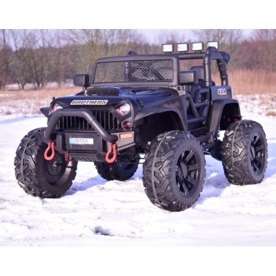 JEEP NA AKUMULATOR BROTHERS , WSPOMAGANIE KIEROWNICY, MIĘKKIE KOŁA, MIĘKKIE SIEDZENIE 24V - 400W/JEEP-JC-666