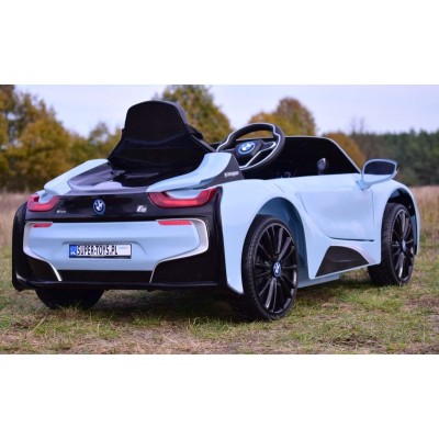 ORYGINALNE BMW I8 - MIĘKKIE KOŁA, MIĘKKIE SIEDZENIE/JE1001