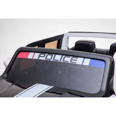 MERCEDES X LICENCJA POLICJA, 4X4 ,2x12V, MIĘKKIE KOŁA EVA, MIĘKKIE SIEDZENIE, 5 PUNKTOWE PASY /XMX606
