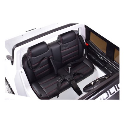 MERCEDES X LICENCJA POLICJA, 4X4 ,2x12V, MIĘKKIE KOŁA EVA, MIĘKKIE SIEDZENIE, 5 PUNKTOWE PASY /XMX606