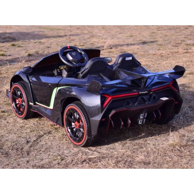 ORYGINALNE LAMBORGHINI VENENO NA AKUMULATOR, MIĘKKIE KOŁA, MIĘKKIE SIEDZENIE/XMX615