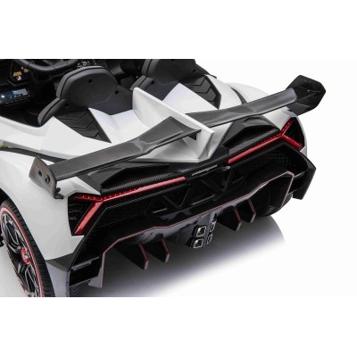 ORYGINALNE LAMBORGHINI VENENO NA AKUMULATOR, MIĘKKIE KOŁA, MIĘKKIE SIEDZENIE/XMX615