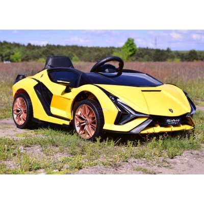 ORYGINALNE LAMBORGHINI SIAN, MIĘKKIE KOŁA, MIĘKKIE SIEDZENIE, FUNKCJA BUJANIA - FULL OPCJA /QLS6388