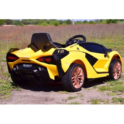 ORYGINALNE LAMBORGHINI SIAN, MIĘKKIE KOŁA, MIĘKKIE SIEDZENIE, FUNKCJA BUJANIA - FULL OPCJA /QLS6388