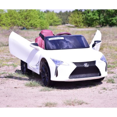 ORYGINALNY LEXUS LC500 NA NAJLEPSZEJ WERSJI, MIĘKKIE KOŁA, MIĘKKIE SIEDZENIE/JE1618
