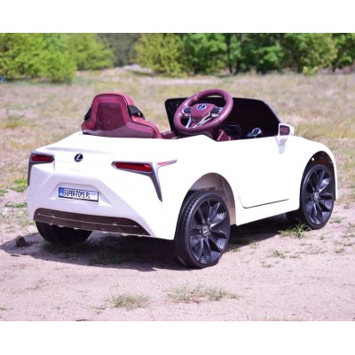 ORYGINALNY LEXUS LC500 NA NAJLEPSZEJ WERSJI, MIĘKKIE KOŁA, MIĘKKIE SIEDZENIE/JE1618