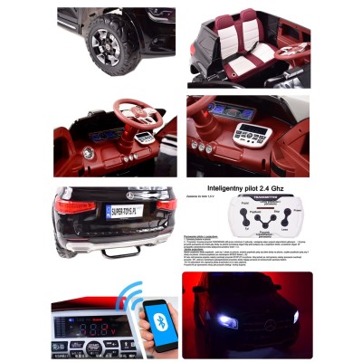 AUTO NA AKUMULATOR MERCEDES GLB, FUNKCJA BUJANIA,  MIĘKKIE SIEDZENIE, MIĘKKIE KOŁA, LAKIER NOWOŚĆ/BDQ1201