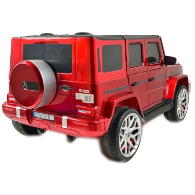 MERCEDES G63 AMG DLA 2 DZIECI, 24V, 4X4,  MIĘKKIE KOŁA EVA, MIĘKKIE SIEDZENIE, LAKIER POLEROWANY FULL OPCJA/S-307