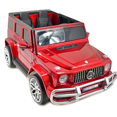 MERCEDES G63 AMG DLA 2 DZIECI, 24V, 4X4,  MIĘKKIE KOŁA EVA, MIĘKKIE SIEDZENIE, LAKIER POLEROWANY FULL OPCJA/S-307