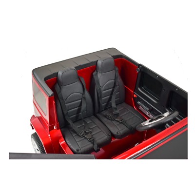 MERCEDES G63 AMG DLA 2 DZIECI, 24V, 4X4,  MIĘKKIE KOŁA EVA, MIĘKKIE SIEDZENIE, LAKIER POLEROWANY FULL OPCJA/S-307