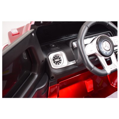 MERCEDES G63 AMG DLA 2 DZIECI, 24V, 4X4,  MIĘKKIE KOŁA EVA, MIĘKKIE SIEDZENIE, LAKIER POLEROWANY FULL OPCJA/S-307