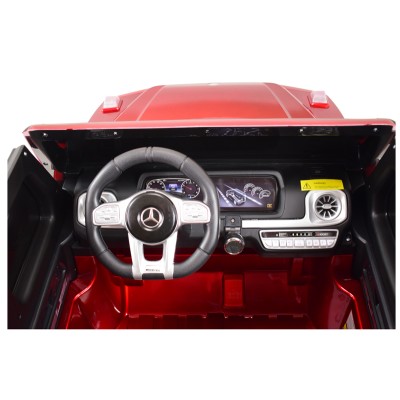 MERCEDES G63 AMG DLA 2 DZIECI, 24V, 4X4,  MIĘKKIE KOŁA EVA, MIĘKKIE SIEDZENIE, LAKIER POLEROWANY FULL OPCJA/S-307