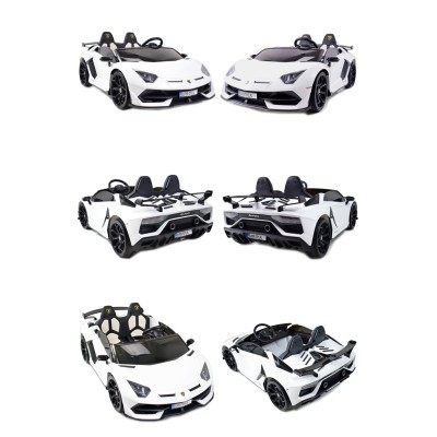 LICENCJONOWANY LAMBORGHINI AVENTADOR SVJ DLA 2 DZIECI, FUNKCJA DRIFTU MIĘKKIE SIEDZENIE, MIĘKKIE KOŁA/SX2028