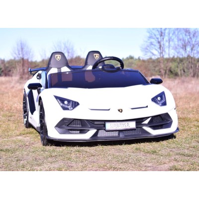 LICENCJONOWANY LAMBORGHINI AVENTADOR SVJ DLA 2 DZIECI, FUNKCJA DRIFTU MIĘKKIE SIEDZENIE, MIĘKKIE KOŁA/SX2028