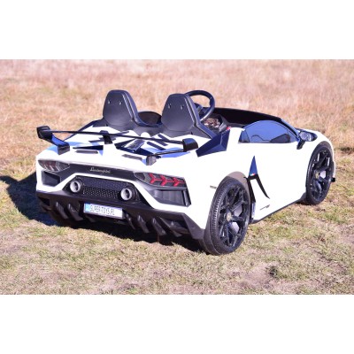 LICENCJONOWANY LAMBORGHINI AVENTADOR SVJ DLA 2 DZIECI, FUNKCJA DRIFTU MIĘKKIE SIEDZENIE, MIĘKKIE KOŁA/SX2028