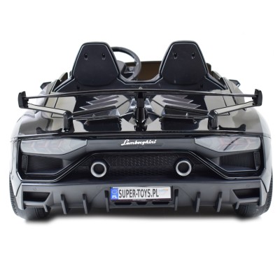 LICENCJONOWANY LAMBORGHINI AVENTADOR SVJ DLA 2 DZIECI FUNKCJA DRIFTU - LAKIER SUPER JAKOŚĆ, MIĘKKIE SIEDZENIE, MIĘKKIE KOŁA/SX20