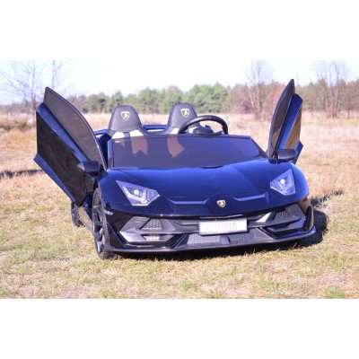 LICENCJONOWANY LAMBORGHINI AVENTADOR SVJ DLA 2 DZIECI FUNKCJA DRIFTU - LAKIER SUPER JAKOŚĆ, MIĘKKIE SIEDZENIE, MIĘKKIE KOŁA/SX20