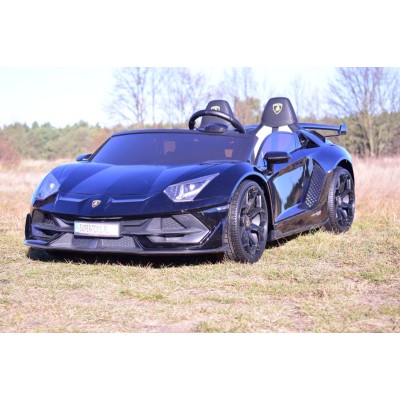LICENCJONOWANY LAMBORGHINI AVENTADOR SVJ DLA 2 DZIECI FUNKCJA DRIFTU - LAKIER SUPER JAKOŚĆ, MIĘKKIE SIEDZENIE, MIĘKKIE KOŁA/SX20